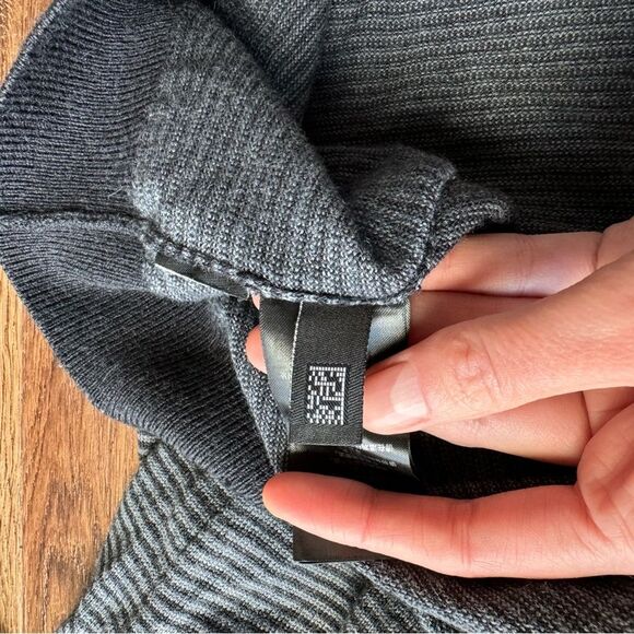 TED BAKER Topup Gray Striped Crew Neck Sweater Preppy Classic - Picture 8 of 11